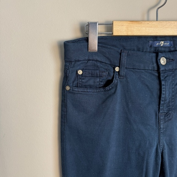7 For All Mankind Women's Jegging Pants Dark Navy Preppy Stretchy Size 30 - Picture 4 of 13